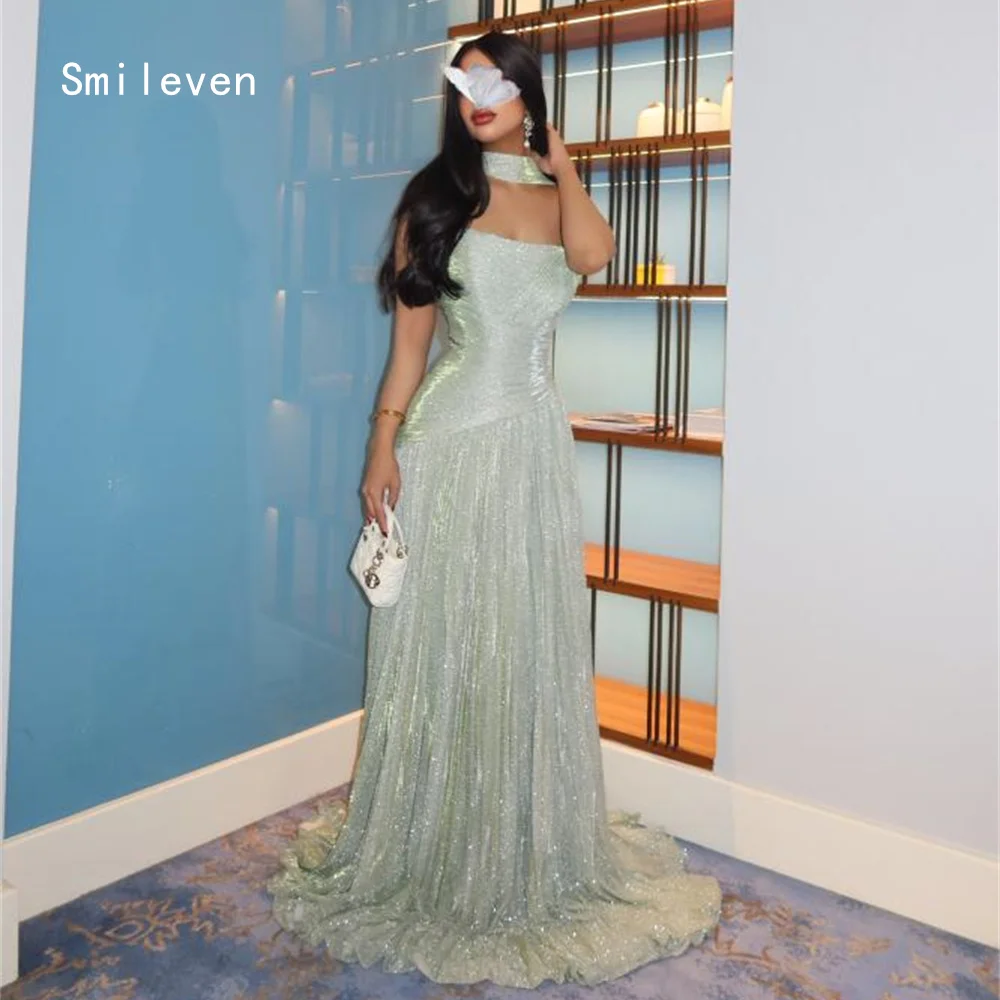 

Smileven Luxury Mermaid Prom Dress Strapless Personality Party Gowns Elegant Pleat Formal Occassion Dress Customized 2026