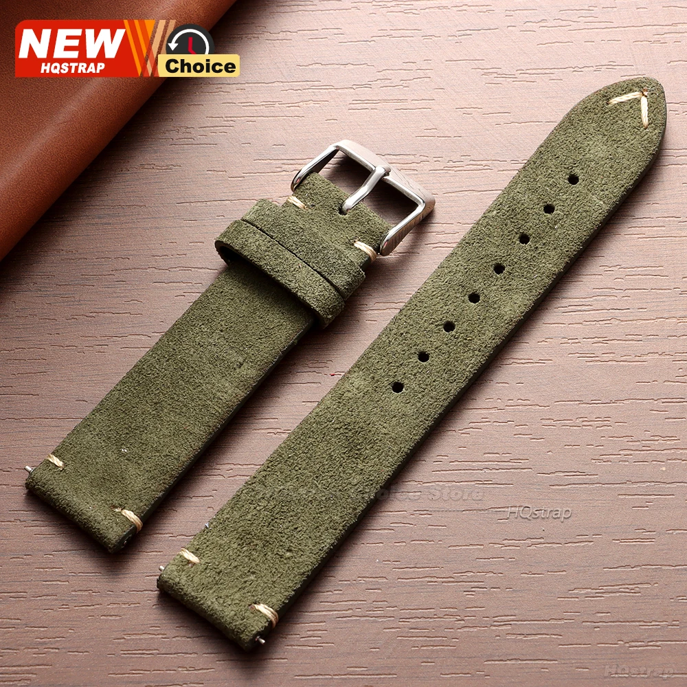 Neues 14/16/18/19mm 21mm 22mm 20mm Weiches Wildleder-Uhrenarmband für Seiko für Omega Universelles Schnellwechsel-Armband für Herren und Damen