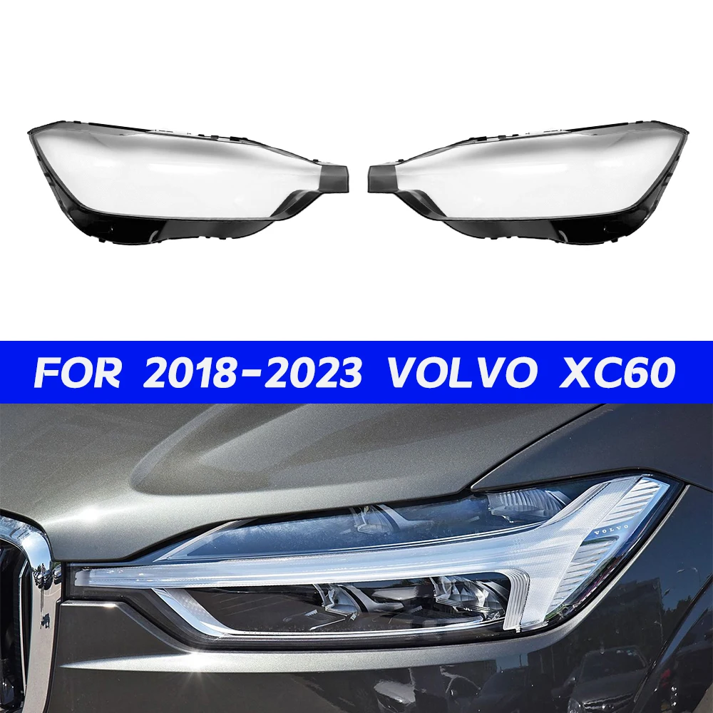 

Крышка автомобильной фары Volvo XC60 для 2018 2019 2020 2021 2022 2023, прозрачный абажур, линза передней фары, лучшее качество