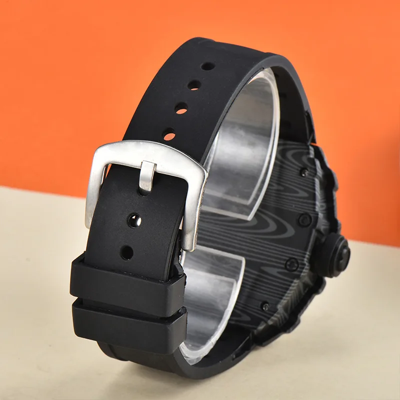 ساعة كوارتز رجالية جديدة ذات قرص كبير مقاومة للماء، ساعة رجالية مربعة مضيئة للرجال بالجملة