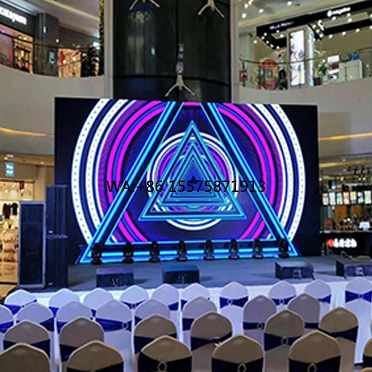 Indoor P2 P4 P5 P6  Custom Made Led Video Wall Advertising Displays Fixed Full Color Indoor Led Display Screen