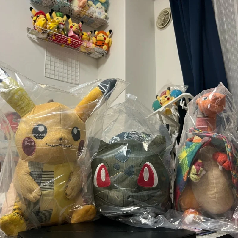 2026 Release PokéMon Center Official Sean Wotherspoon Collaboration Patchwork Plush Bulbasaur Charizard Collection Toy Gifts