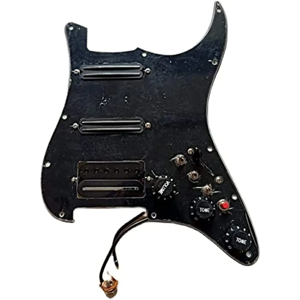 

SSH Prewired Guitar Pickguard Pickups Set Multifunction Switch with Black Mini Humbucker Pickups