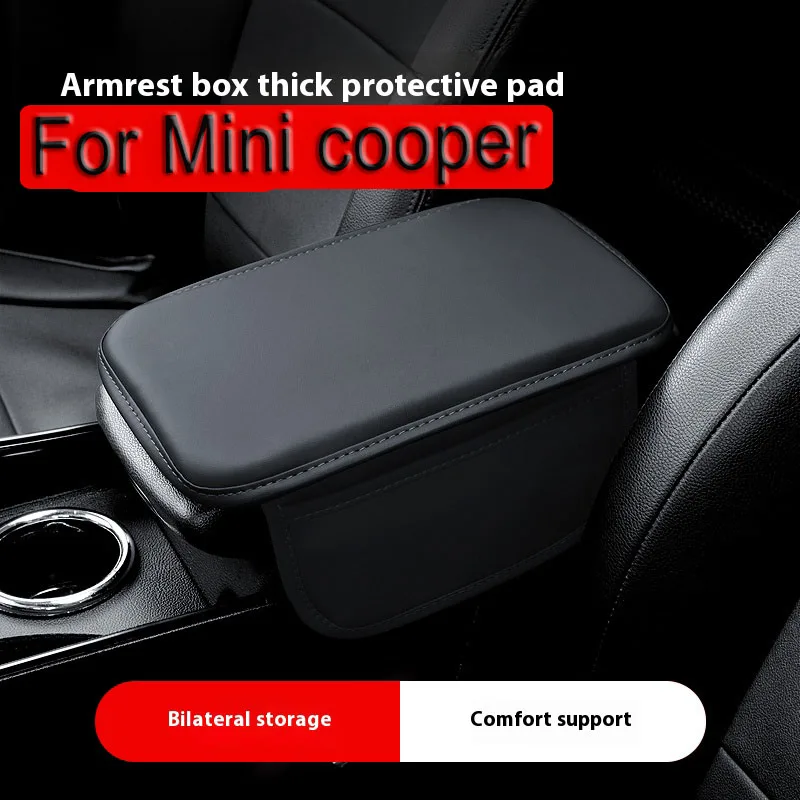 Car Interior Accessories Armrest Box Height Increase Pad Storage Bag Center Console Protect Cover For Mini Cooper R56