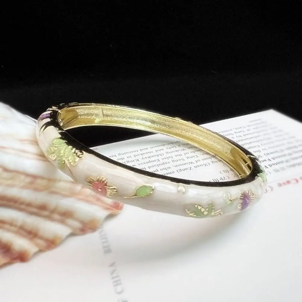 Beijing Cloisonne Bracelet Enamel Bracelet Fine Small Flower Ethnic Style Jewelry Handmade Scenic Spot Hot Girl Retro