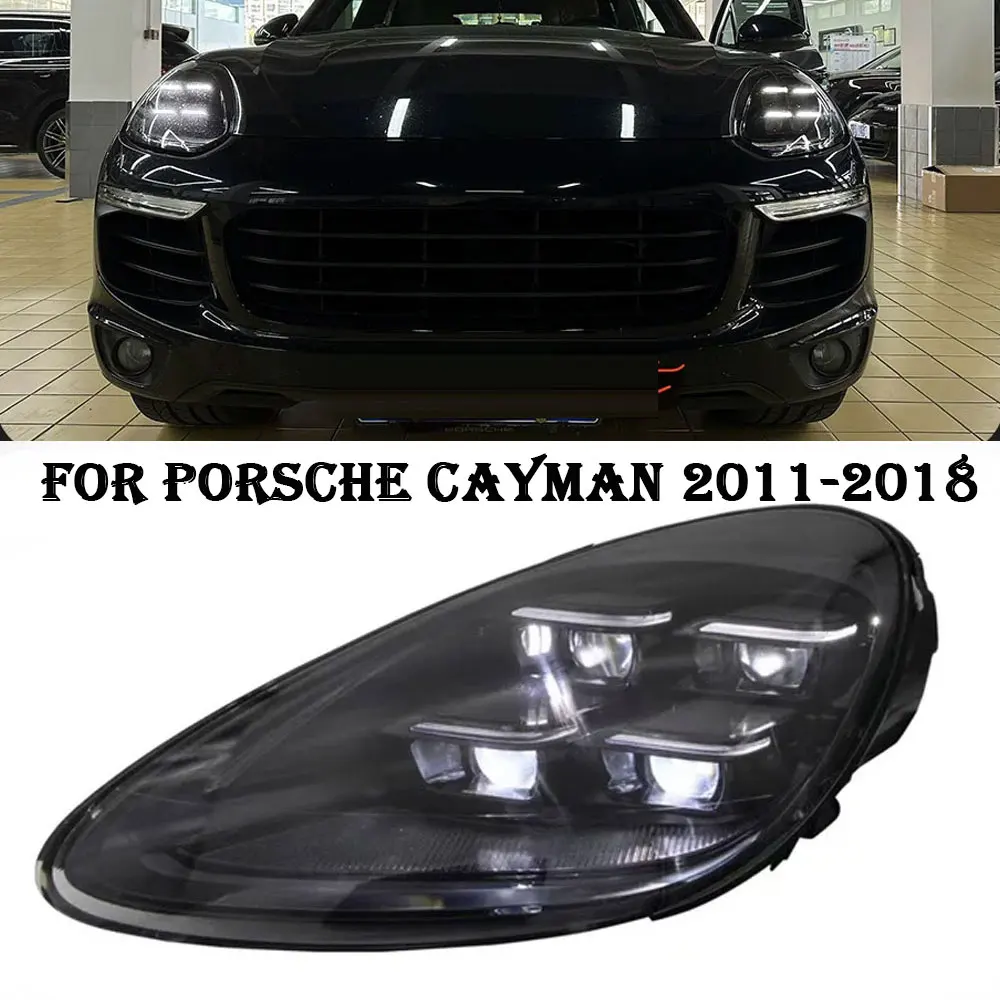 

Светодиодные фары для фар Porsche Cayenne 2011-2018 958, светодиодные лазерные матричные головные лампы, обновление стиля 2024 года