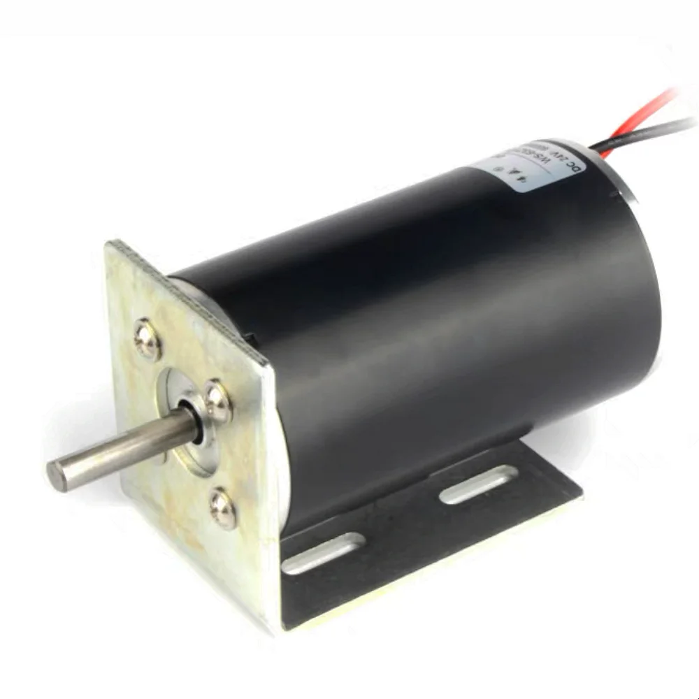 Imagem -03 - Motor de Alta Velocidade do Rolamento de Esferas 50w 2000 w do Eixo do Regulamento mm da Velocidade do Motor 12v 24v 6000100 Rpm do Marshmallow da C.c. de 63 mm