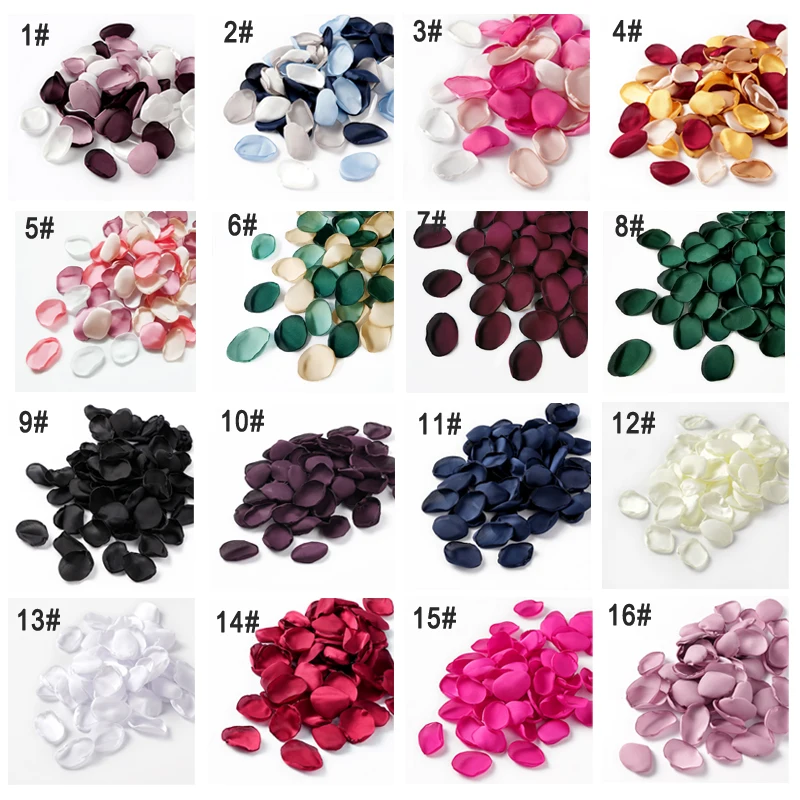 Customized 100pcs rose petals for wedding decorations party pétales de rose f mariage romantic night decoration valentine's day