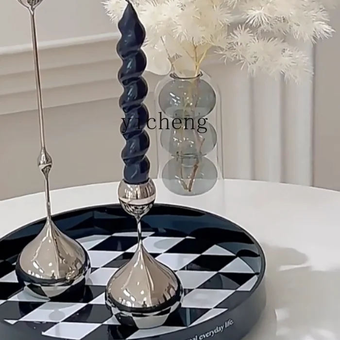 Light Luxury Water Drop Candle Holder Wedding Decoration Hotel Home Romantic Aromatherapy Candle Ornament