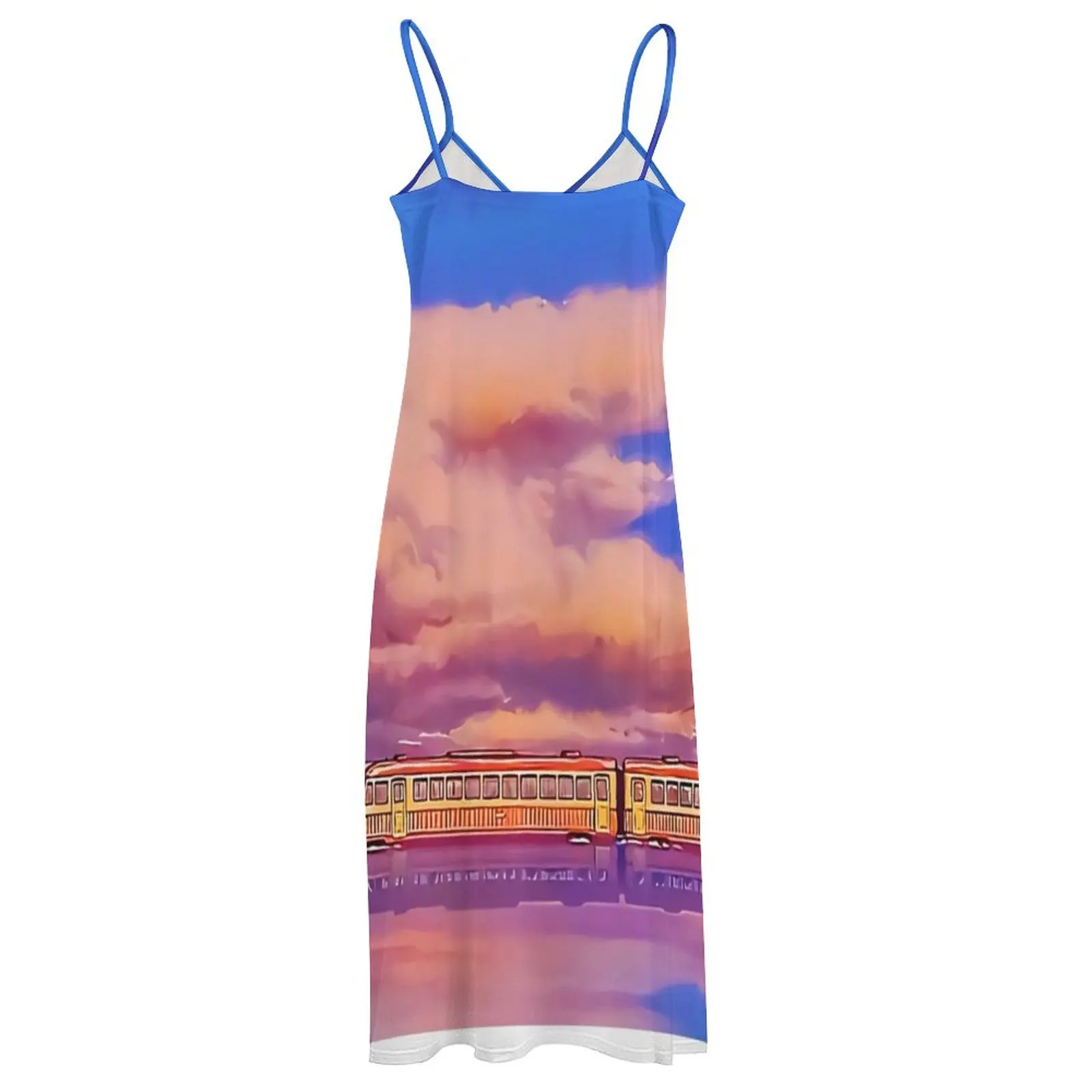 Spirited Train At Sea Robe de Rhen fibre, vêtements sexy