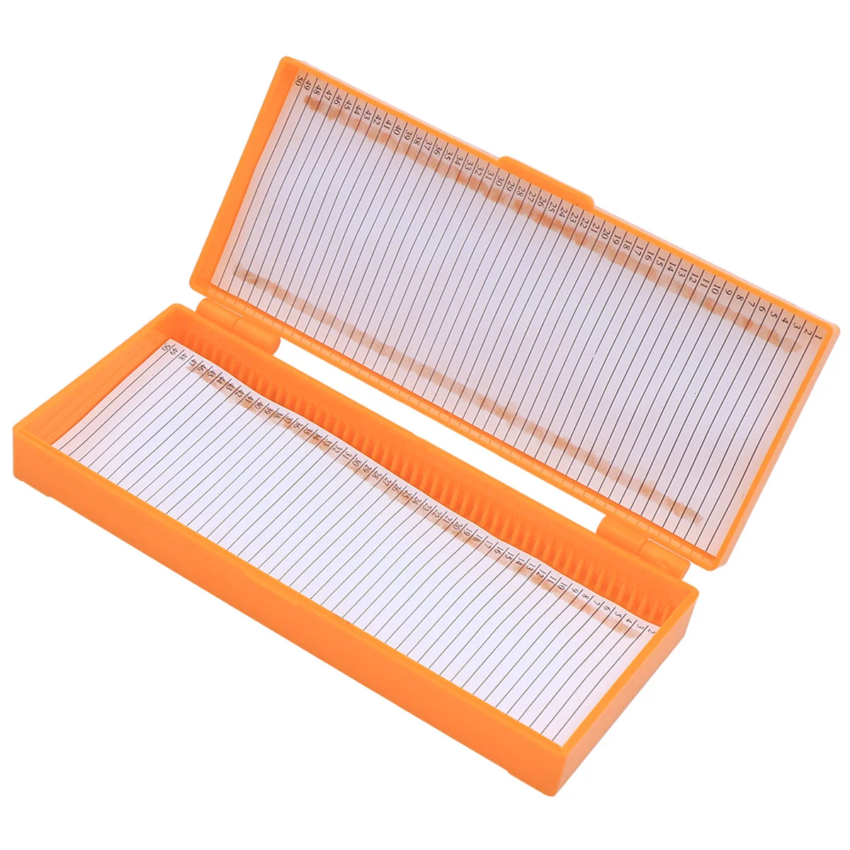 50 Grid Professional Storage Box Microscope Slide Storage Box Slide Capacity Box ( Color) Storage