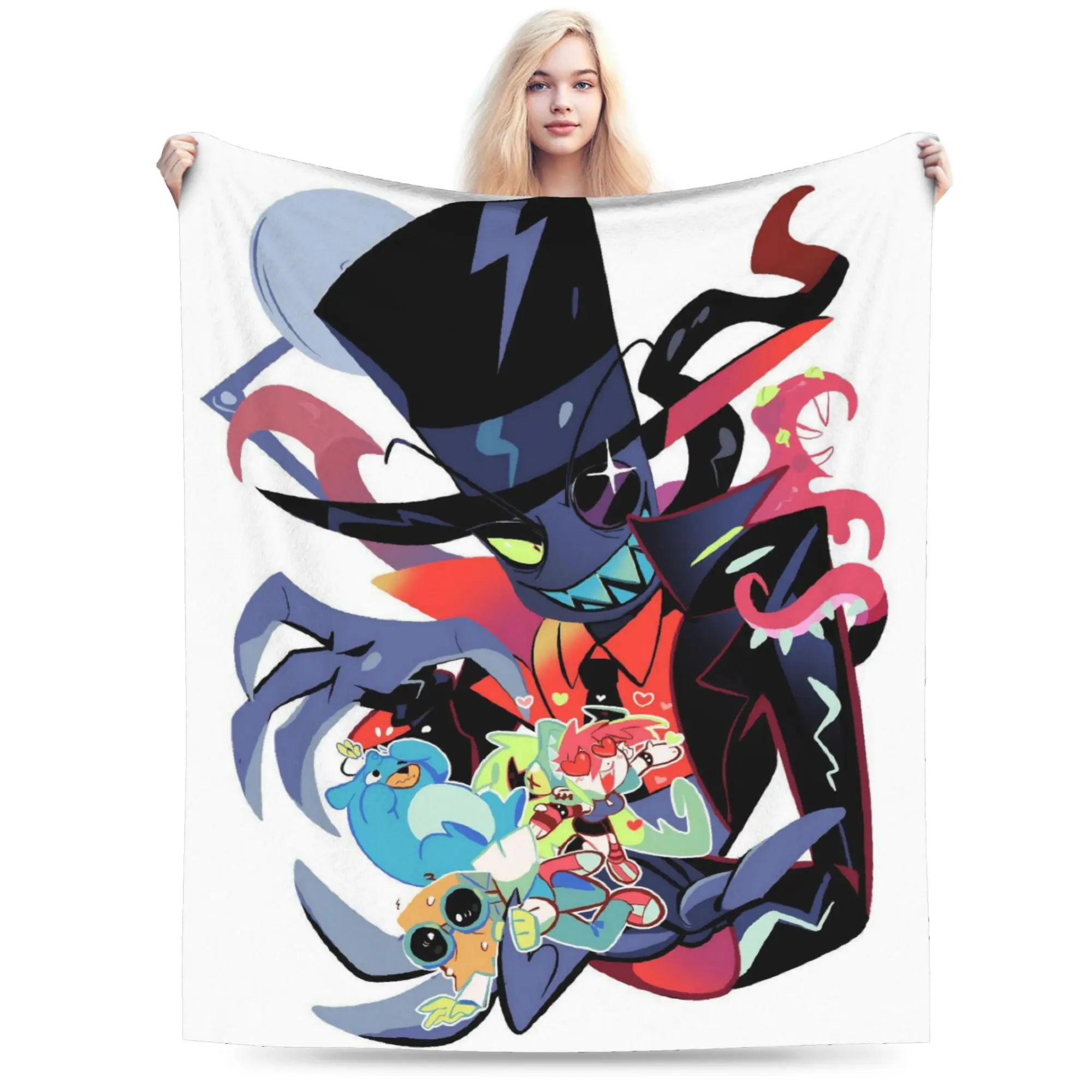 Villainous Comdy Throw Blanket for Couch  Soft Fuzzy Plush Blanket 50x60 Inches Multi-size Bedspread for All Seasons