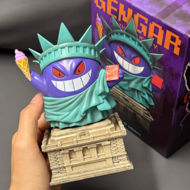 14-センチメートル-115-センチメートルアニメポケモンフィギュア給与従業員ゲンガーコスプレレディリバティアクションフィギュア-pvc-像コレクタブルモデルおもちゃギフト