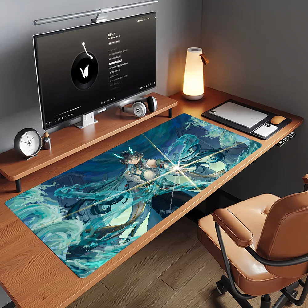 Honkai Star Rail Dan Heng Imbibitor Lunae MousePad Non-slip Locking Edge DeskMat Laptop Accessories Rubber Office Keyboard Game