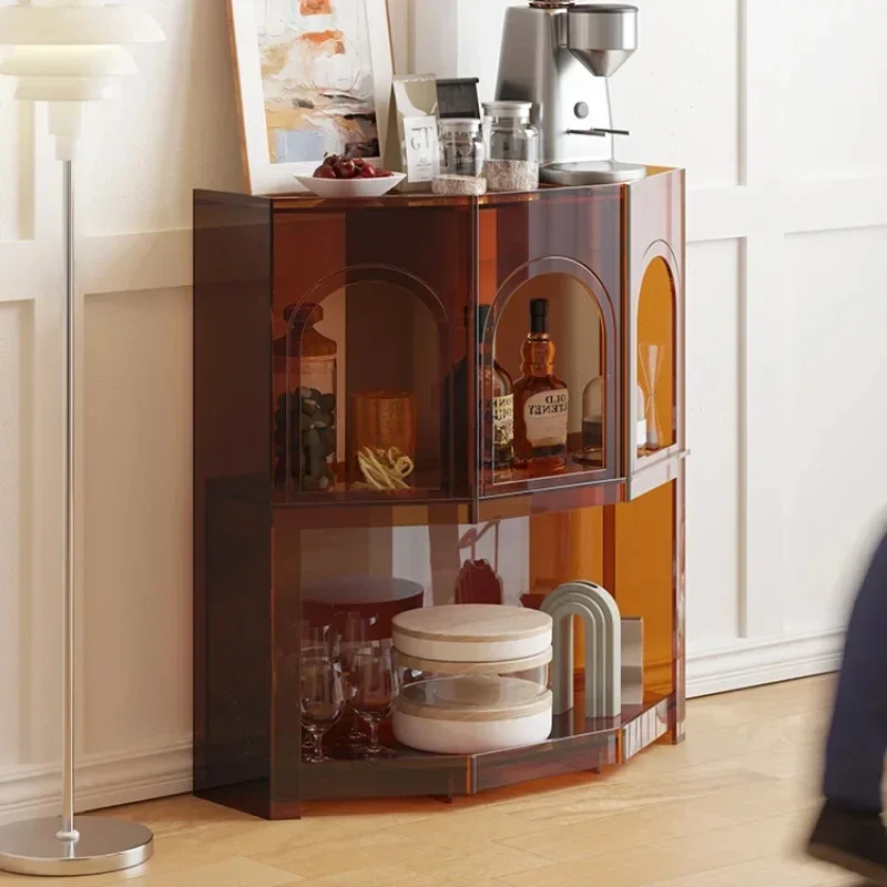 

Французский приставной столик, столик для прихожей, тумба для гостиной, итальянская современная простая полукруглая декоративная полка