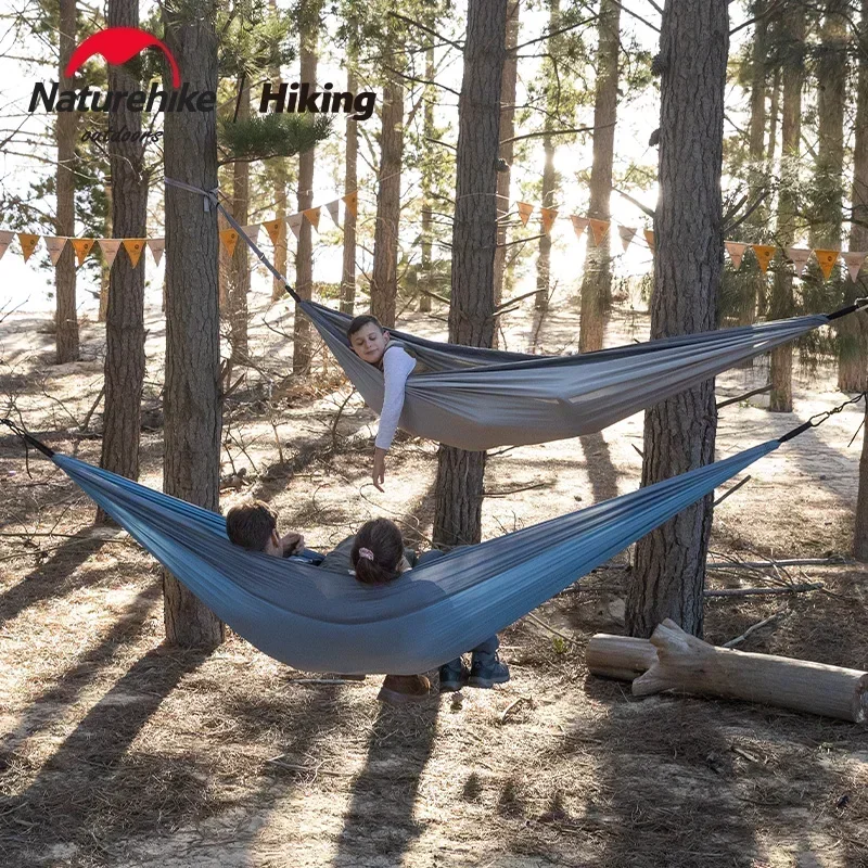 Naturehike Swing Hammock 1 2 Persons Ultralight Foldable Outdoor Adult Hammock Portable Swings Hanging Bed Park Camping Hammocks