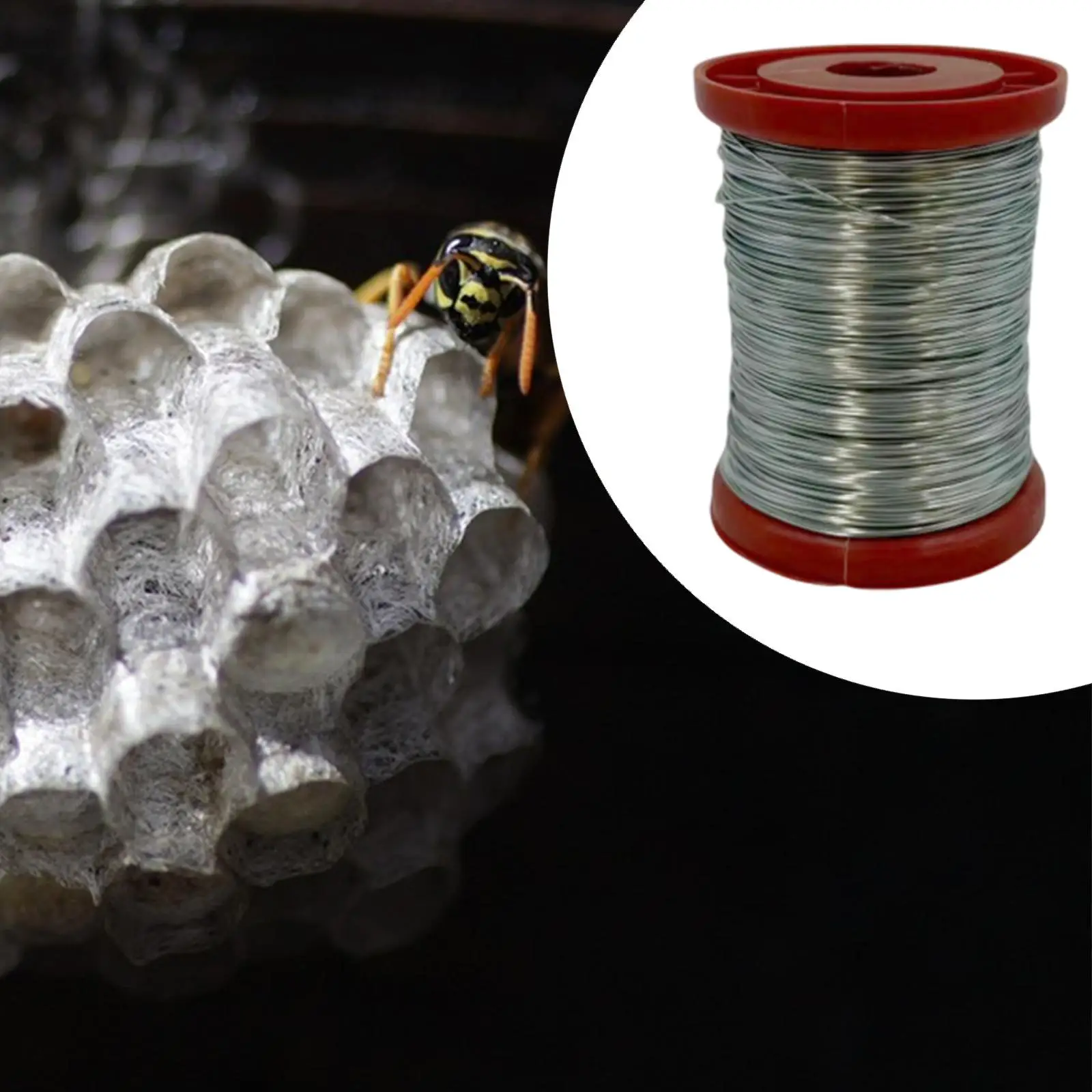 Hive Frame Iron Wire Professional Beekeeping Supply 24 Gauge Durable Galvanized Line for Beeswax Embedding