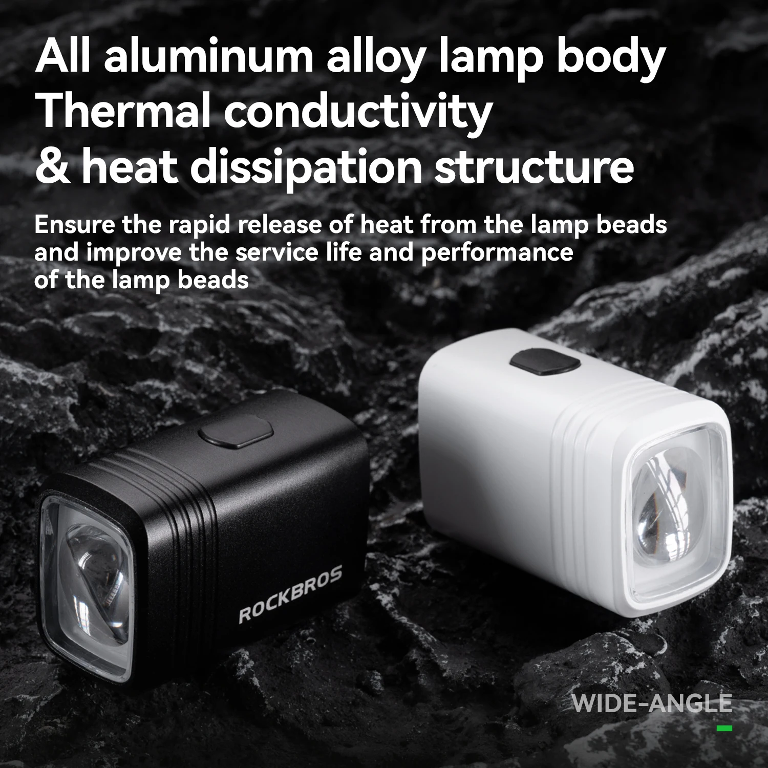 

ROCKBROS 1000LM Велосипедный передний подвесной светильник Велосипедная фара с отключением линии Интеллектуальный экран мощности Свет высокой яркости