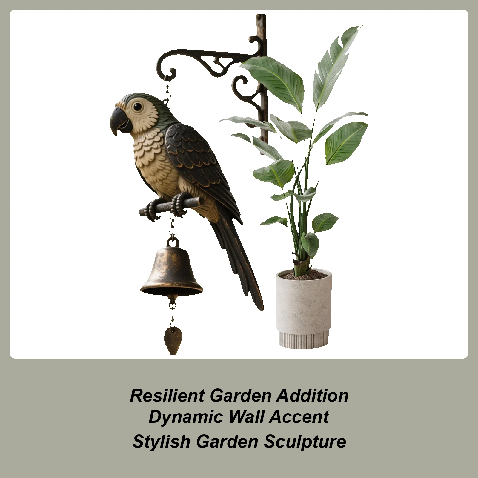 

Wind Chimes Outdoor Animal Wind Chime Outside Decor Metal Art Ornament Rustic Outdoor Decorations for Yard Window Patio Garden