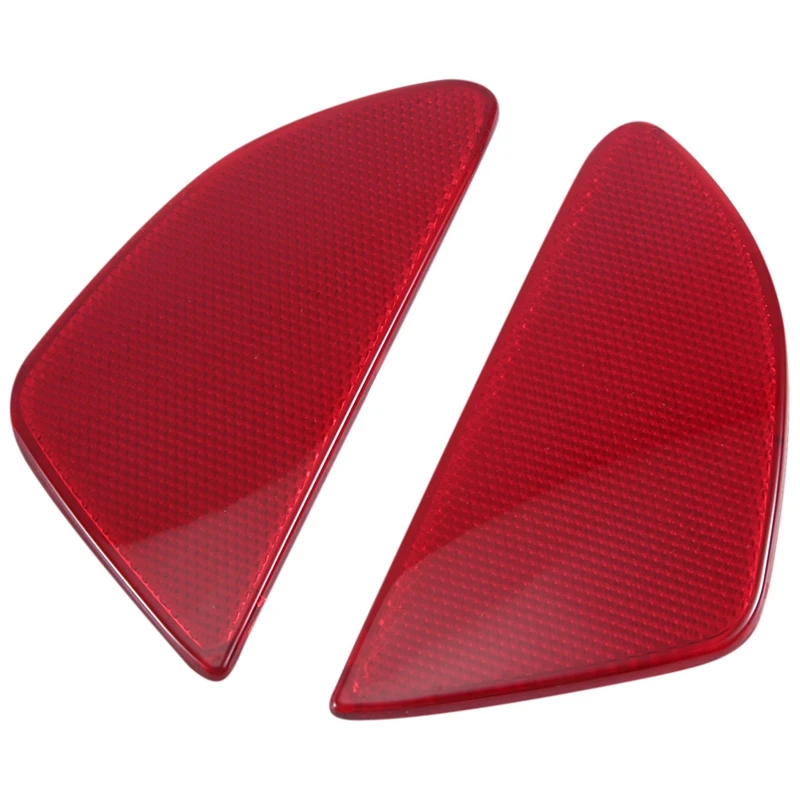 Car Styling ABS Plastic Rear Tail Fog Light Lamp Reflector Panel Set For Mazda 2 Demio 2015-2018