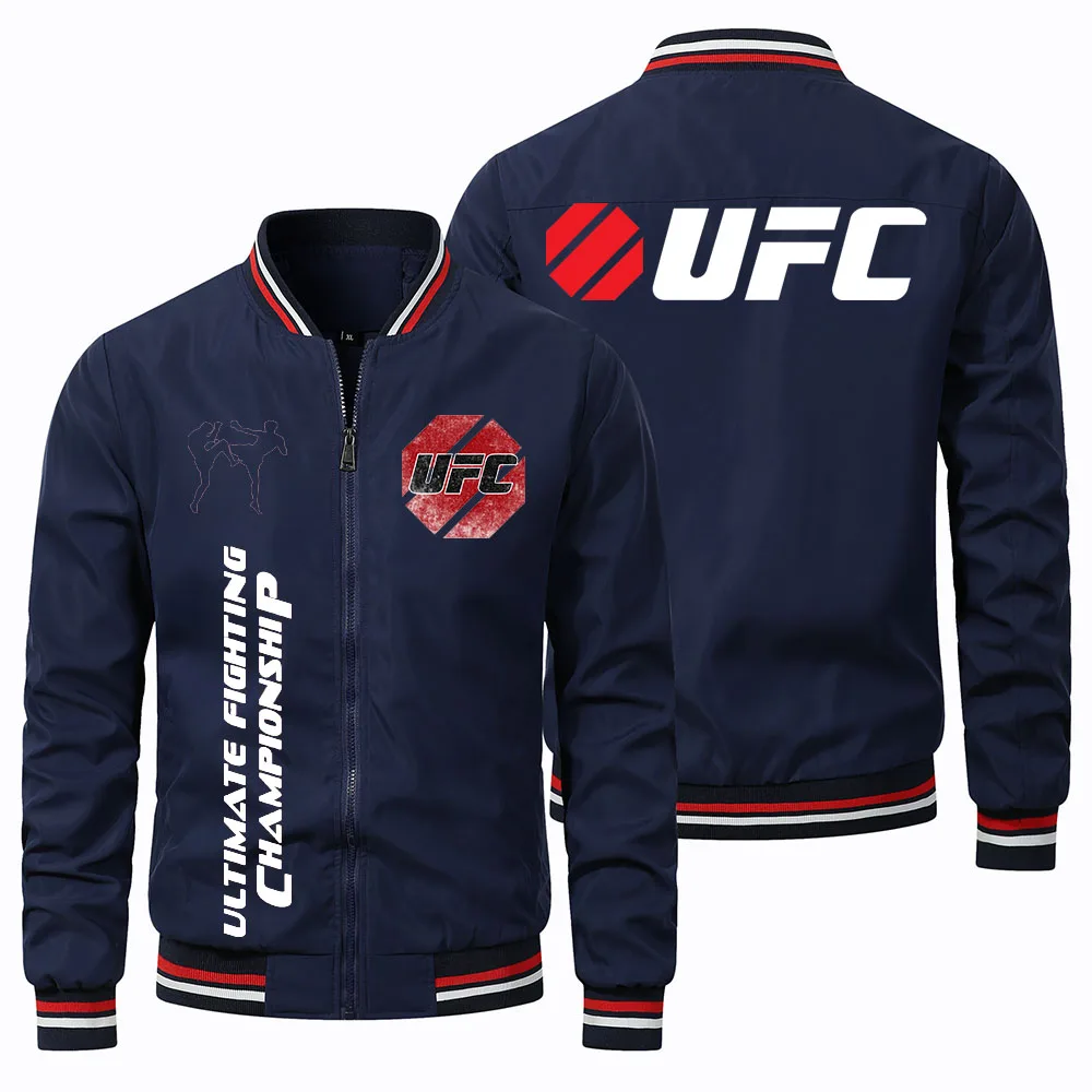 

Новая весенняя уличная мужская куртка для спорта на открытом воздухе с принтом UFC, куртка с v-образным вырезом для гонок на мотоциклах, мужская одежда с логотипом UFC