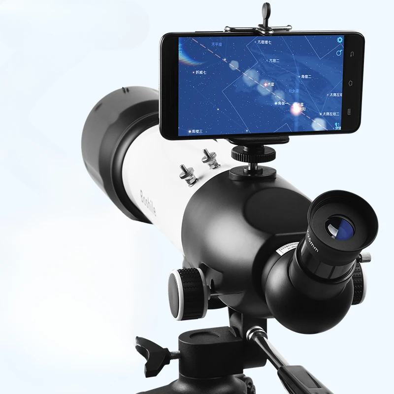 Astronomical telescope high-definition professional stargazing at high magnification, stars too deep in the sky