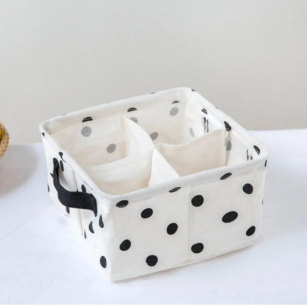 

4 Compartments Waterproof Underwear Storage Box Cotton Clothes Containers Drawer ganizer Socks Bras Hosiery Gloves Closet Tidy