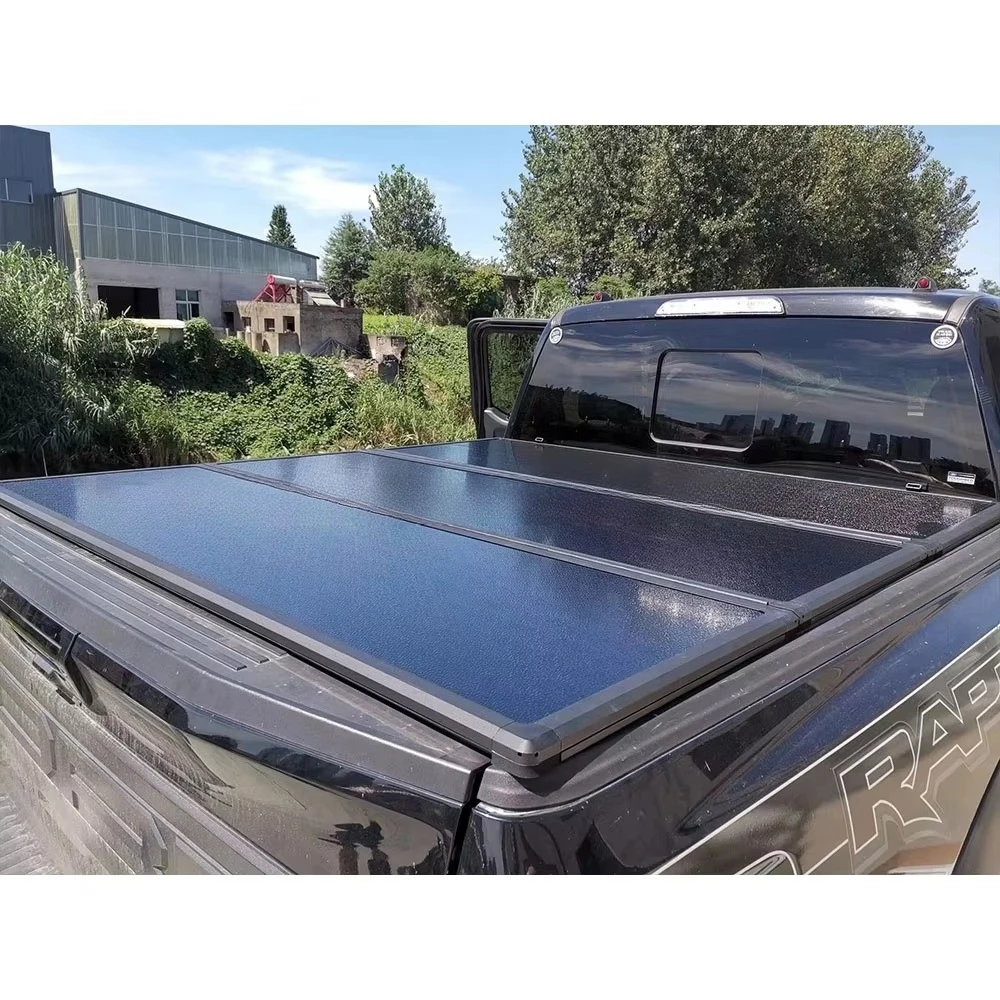 عالية الجودة الألومنيوم اكسسوارات السيارات لاقط الصلب ثلاثي أضعاف شاحنة غطاء السرير غطاء تونيو ل Ram 1500 2500 3500 6.4 ''السرير #3