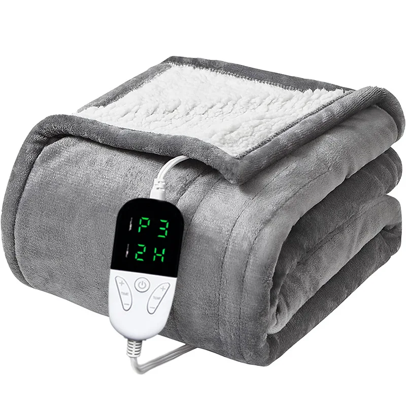 

Electric Blanket Flannel Washable Adjustable Double Layer Temperature Control Heating Blanket Body Warming Household Products