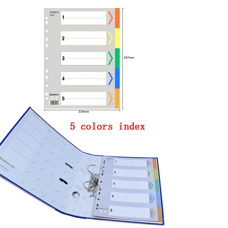 2/5 Packs  5/ 10/12/31 Sheets A-Z Letter Dividers, A4 11 Rings Monthly Daily Notebook Index