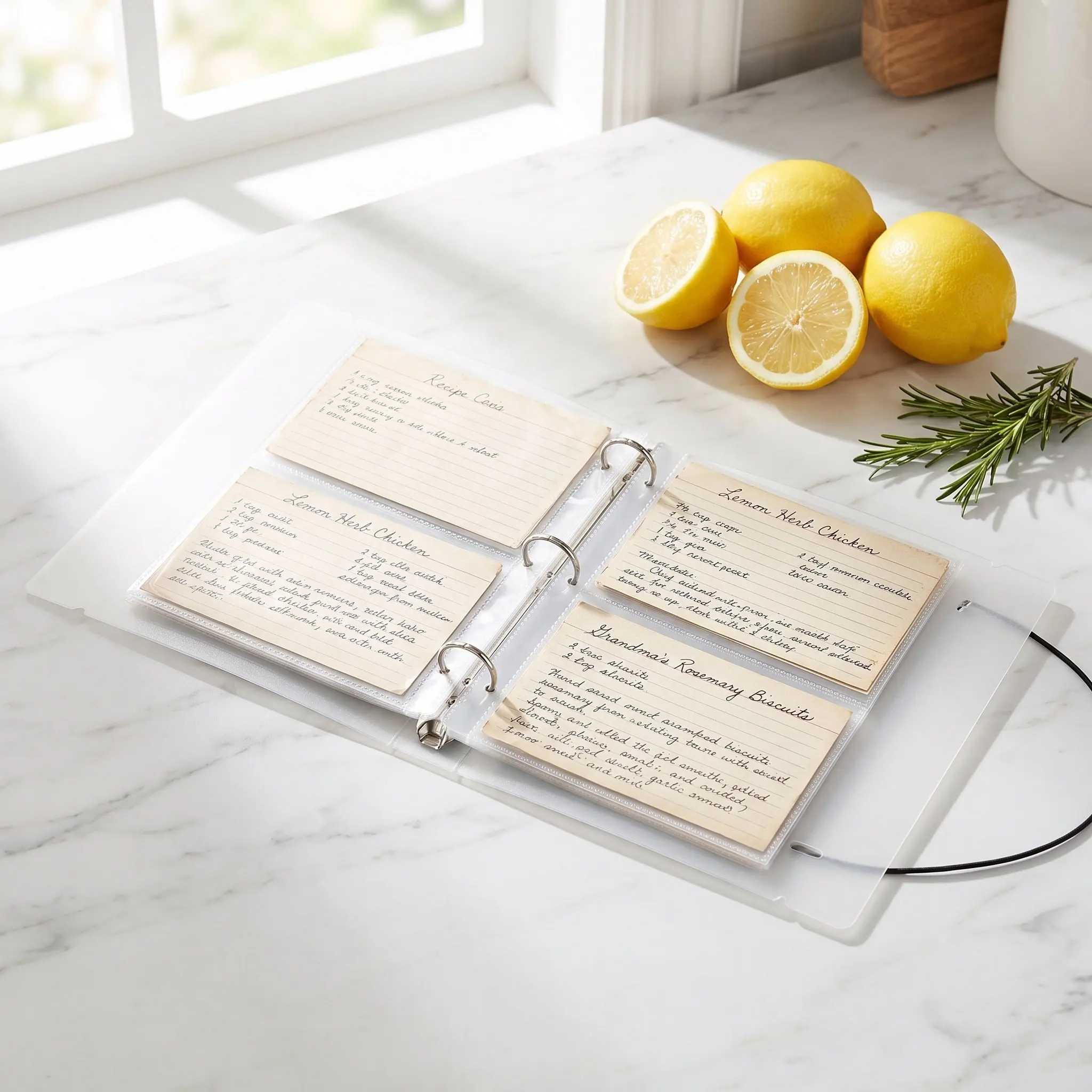 Plastic Holder Organizer Clear Card Binder For Office Card Organizer Study Planner Index 35X0 Postcard Sleeves
