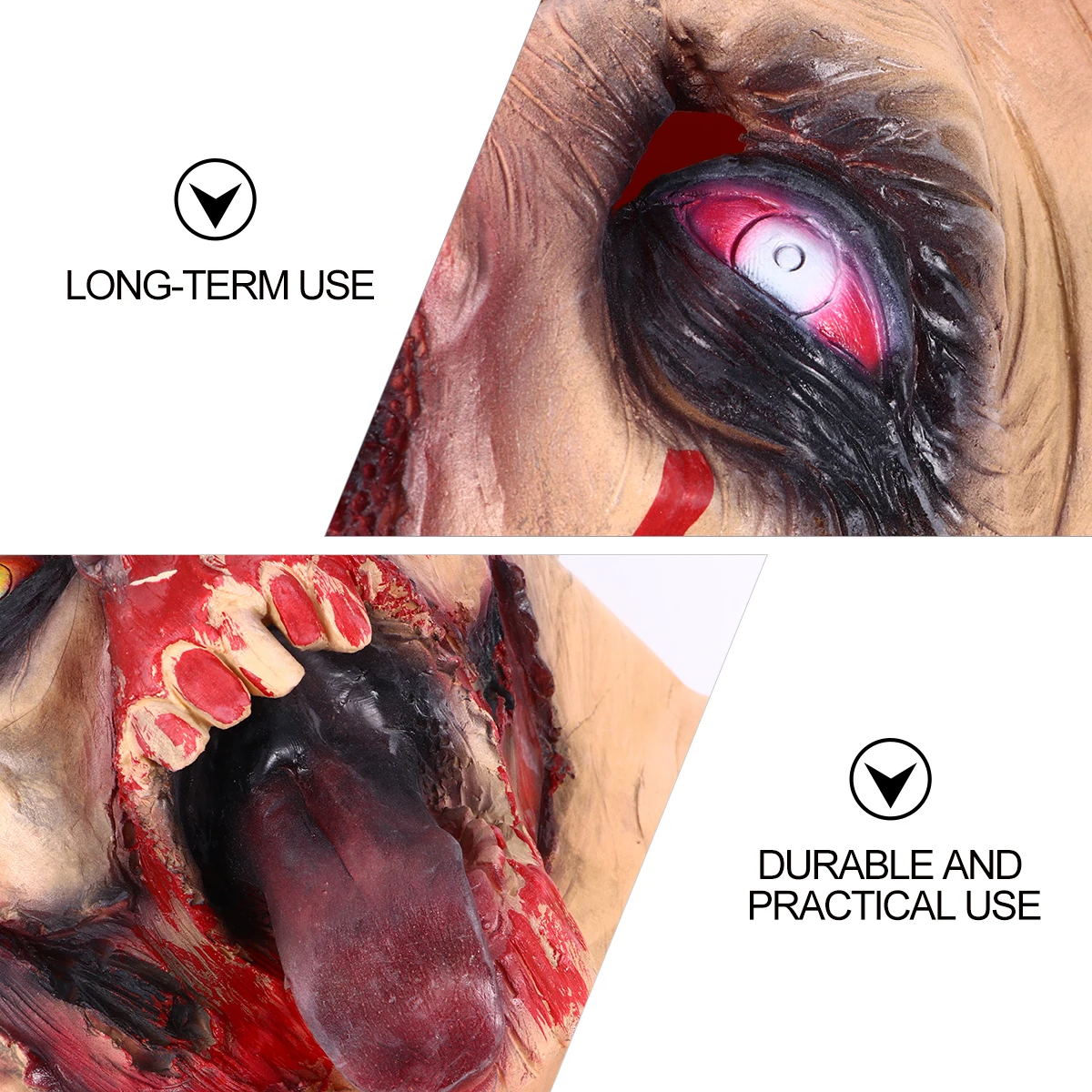 

1pc Mask Scary Horror Halloween Full Cover Ghost-Like Costume Party Masquerade For Adults Festival Decorations