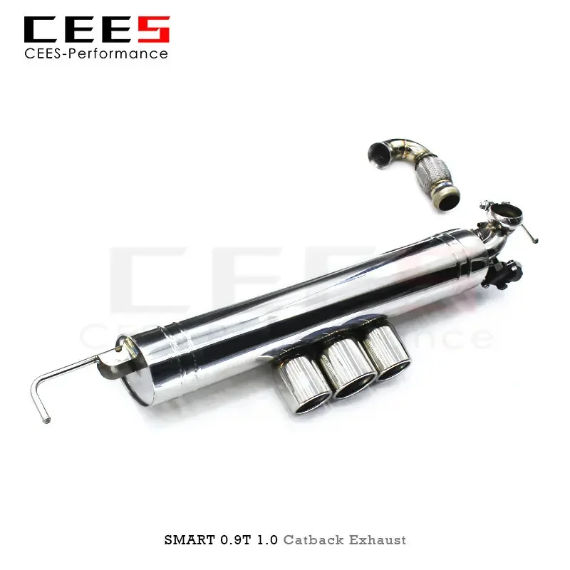 CEES Catback Exhaust for  W453 1.0/0.9T 2015-2021 Performance Valve Control Exhaust Pipe Muffler Stainless Steel Escape