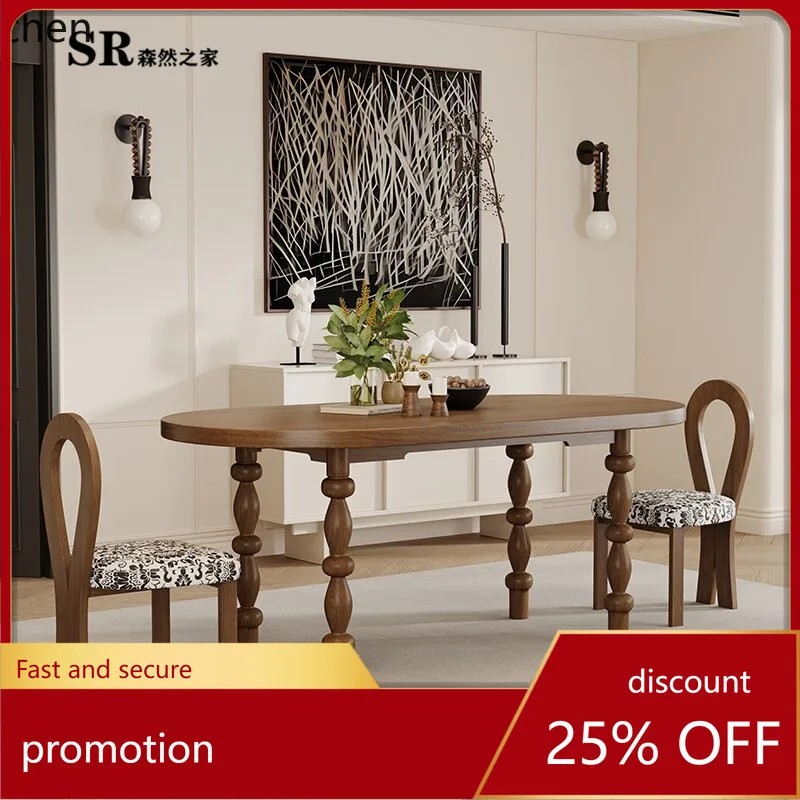 

HT simple ash wood dining table new creative home dining table small solid wood dining table and chair combination