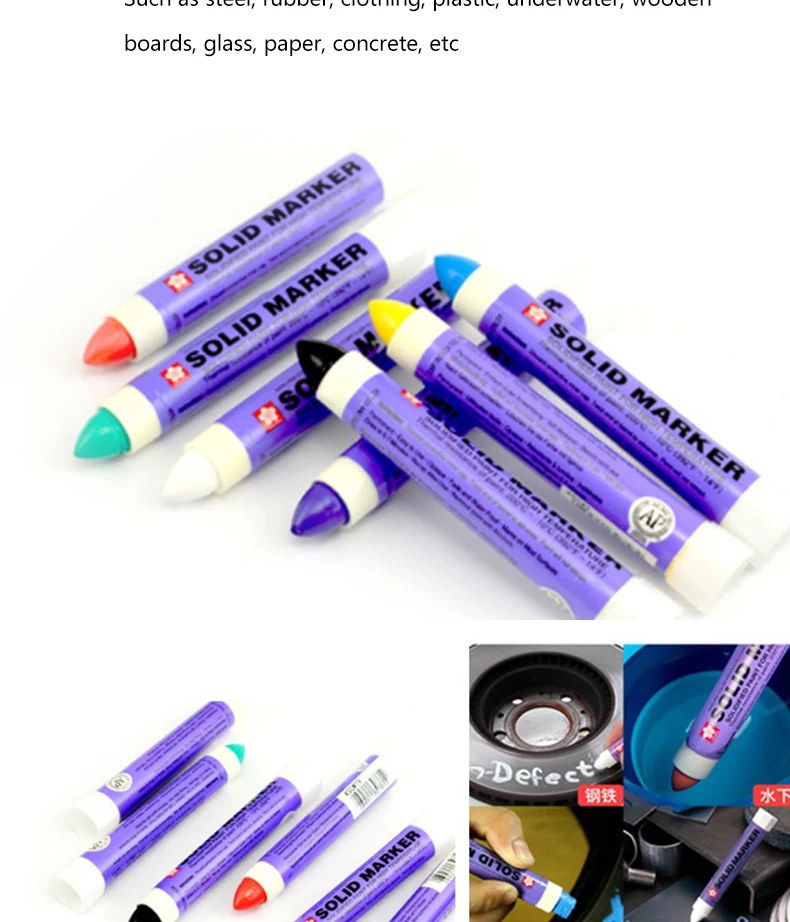 1 Stück Sakura Solid Paint Pen XSC, dauerhaft nicht verblassend, für Ingenieurwesen, Holz, Metall, Reifenmarkierung, mehrfarbig, Industriebedarf – Detail 7