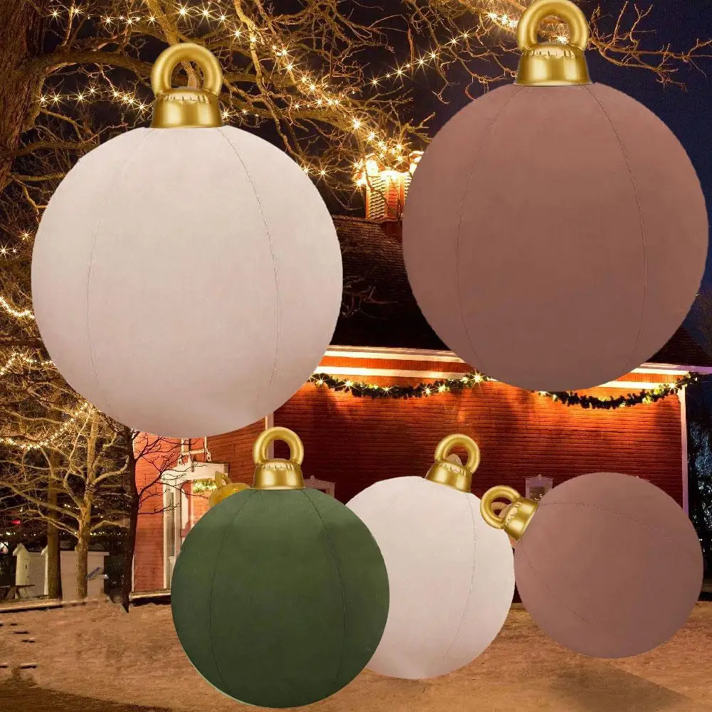 Giant Christmas Balls PVC Inflatable Decoration Balls Large Holiday Inflatable Outdoor Decorations Christmas