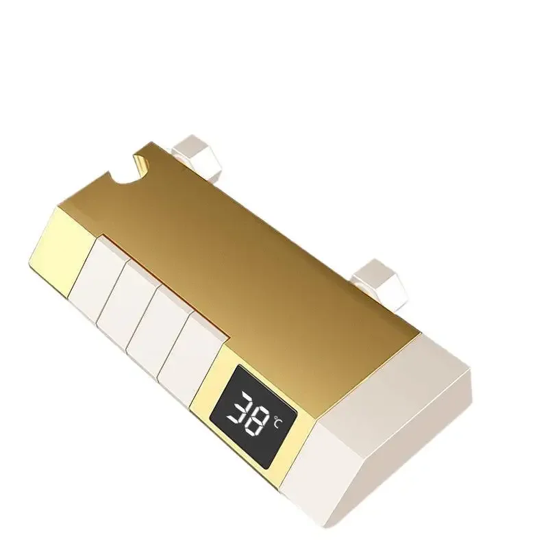 One-piece digital display constant temperature bathroom hot and cold water bath shower all copper supercharged ambient light