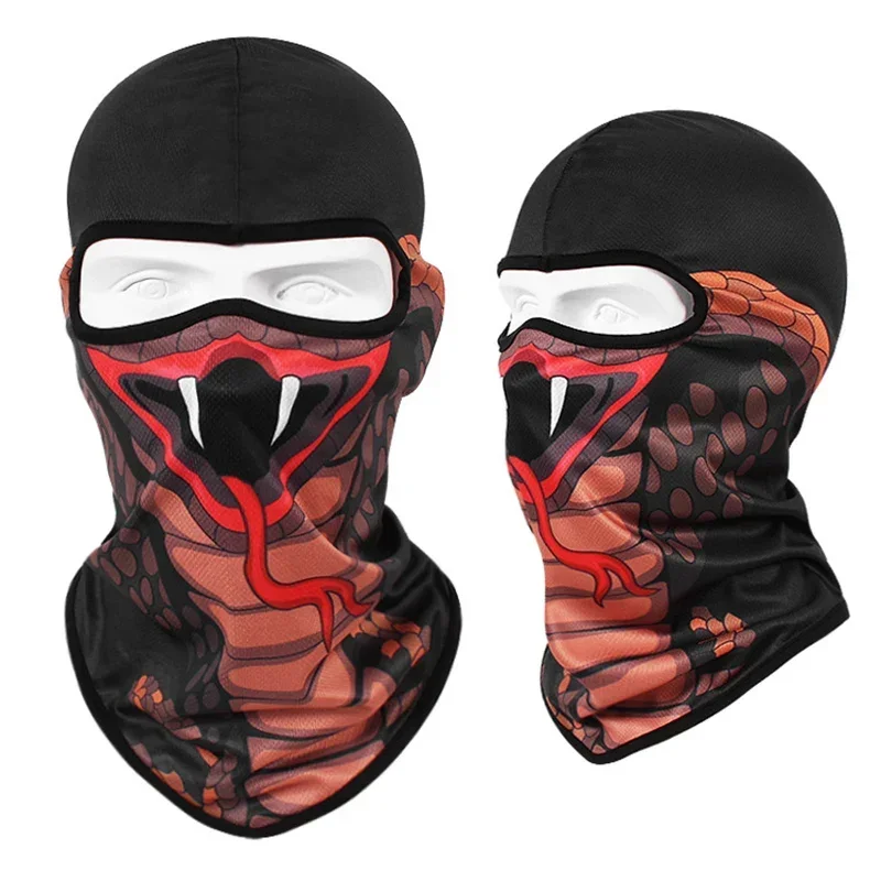 3D Cat Dog Cute Animal Print Balaclava Motorcycle Motocross Biker Head Cover Ski Snowboard Mask Helmet Hood Cap Cycling Headgear