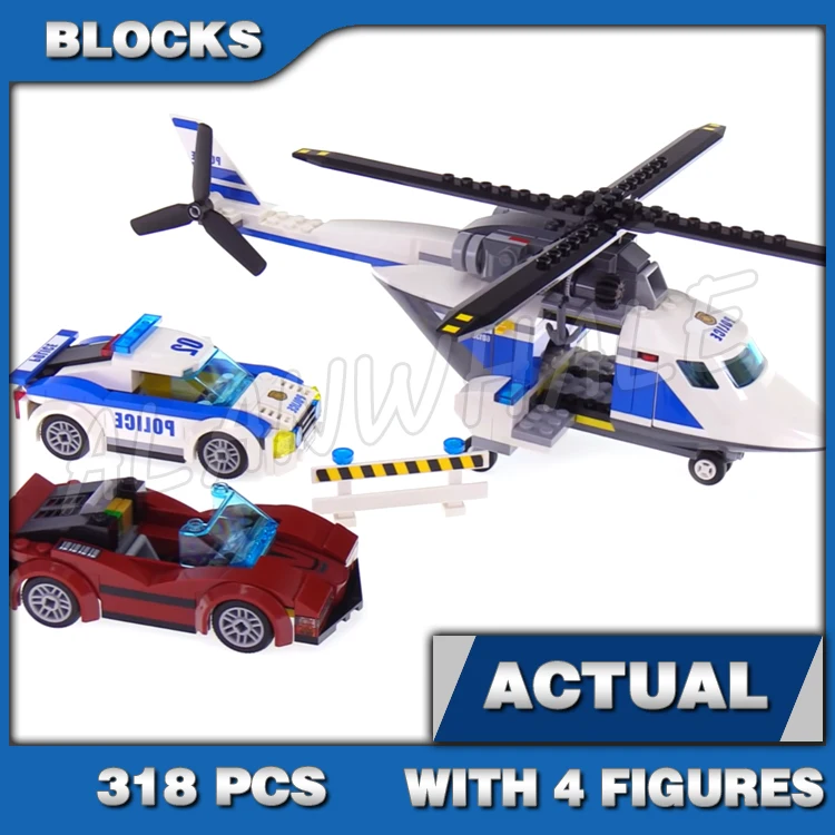 591 pz City Cop Bulldozer Break-In Crooks Elicottero Camion 10658 Building Blocks Set Mattoni Compatibile con Il Modello