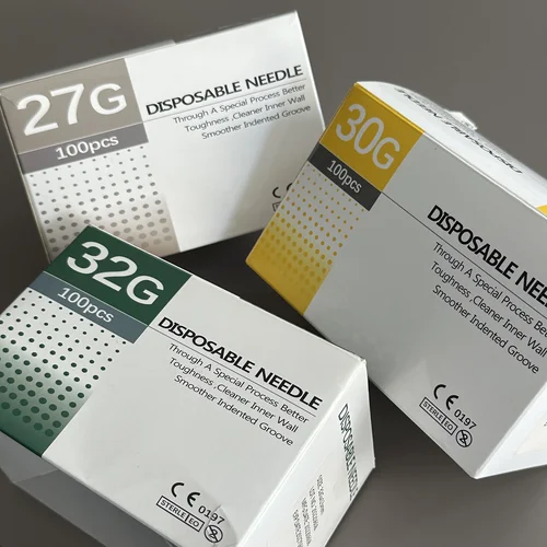 Imagen 2 del producto 27G 13mm 30G 4mm 32G 13mm 34G 4mm aguja de dientes pequeños indolora aguja de tatuaje afilada de acero inoxidable