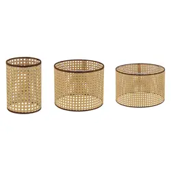 Paralume in finto Rattan E27 copertura per lampada a sospensione copertura decorativa classica per dormitorio Hotel soggiorno appartamento Bar