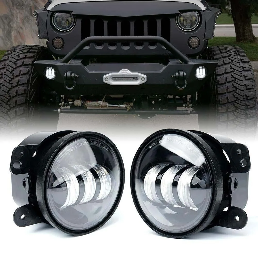 4 Inch LED Bumper Fog Lights For Ford F150 2009 2010 2011 2012 2013 2014 Pair
