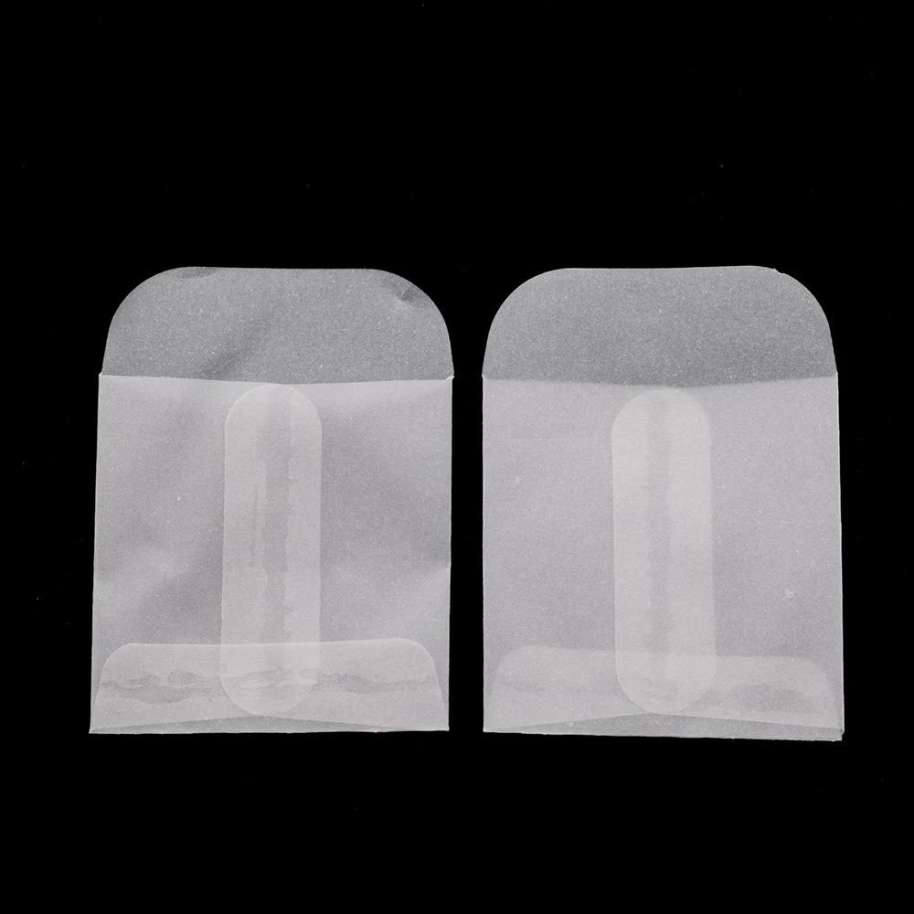 50Pcs/Lot Mini Packing Envelope Bags Translucent Tags Small Pouches For Jewelry Necklace Gift Packaging Storage Wholesale