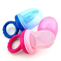 Baby Pacifier Fresh Food Nibbler Feeder Newborn Safety Feeding Nipple Mesh Bag Infant Chew Fruits Vegetables Chupeta Soother