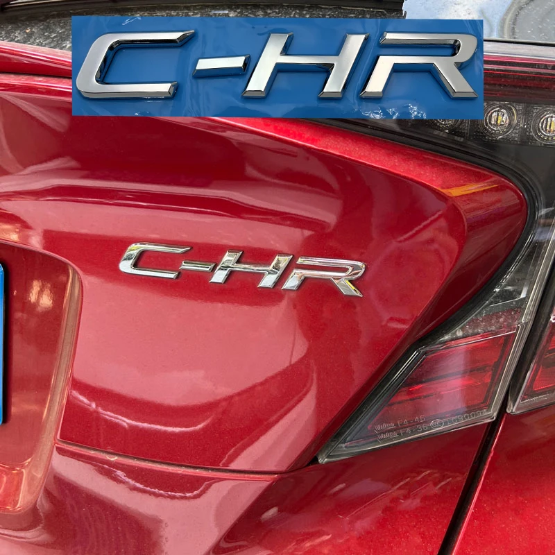 3D ABS (Plastic) C-HR Letter Logo Car Rear Tail Trunk Emblem