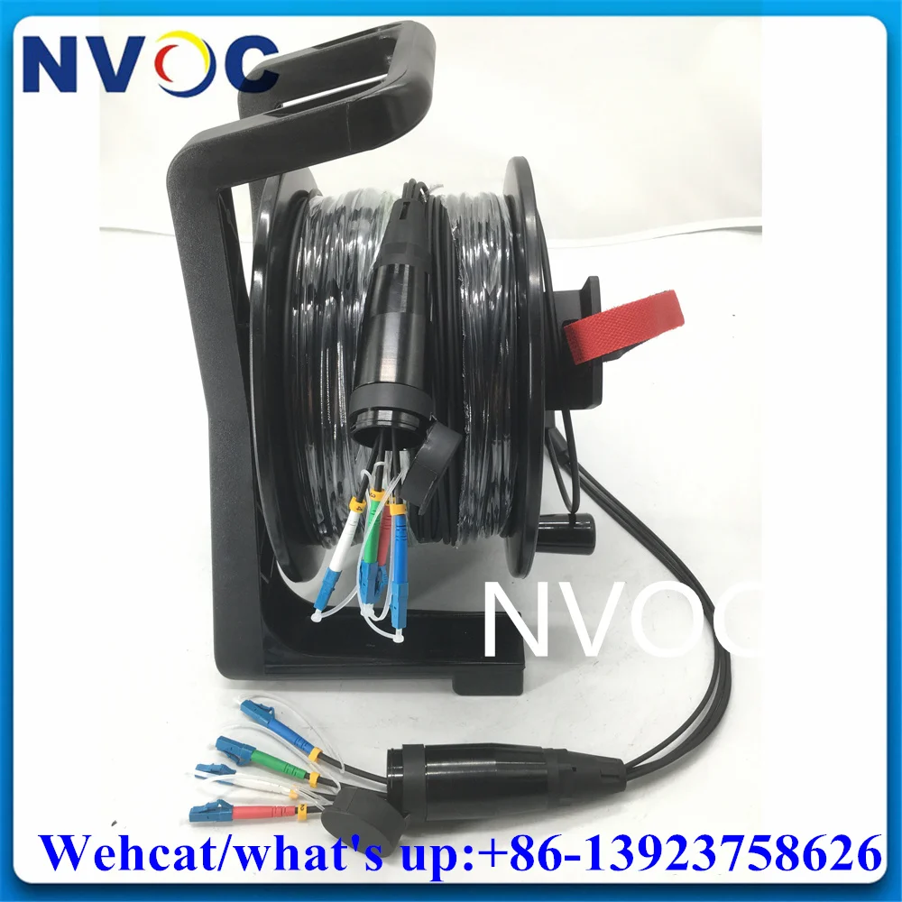 

SM,4C,G657A1,100M Fiber Optic Armored Patch Cord Cable,Outdoor 4Cores PDLC/ST/FC/SC Single Mode Connector with PCD235