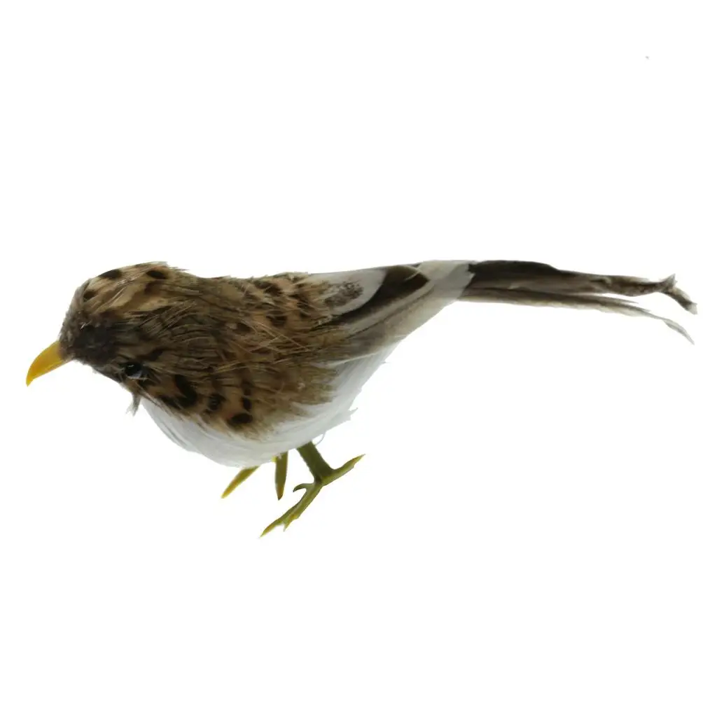 Feathered Realistic Artificial Bird Home Decoration Garden Figurine for Backyard Event Photography Display