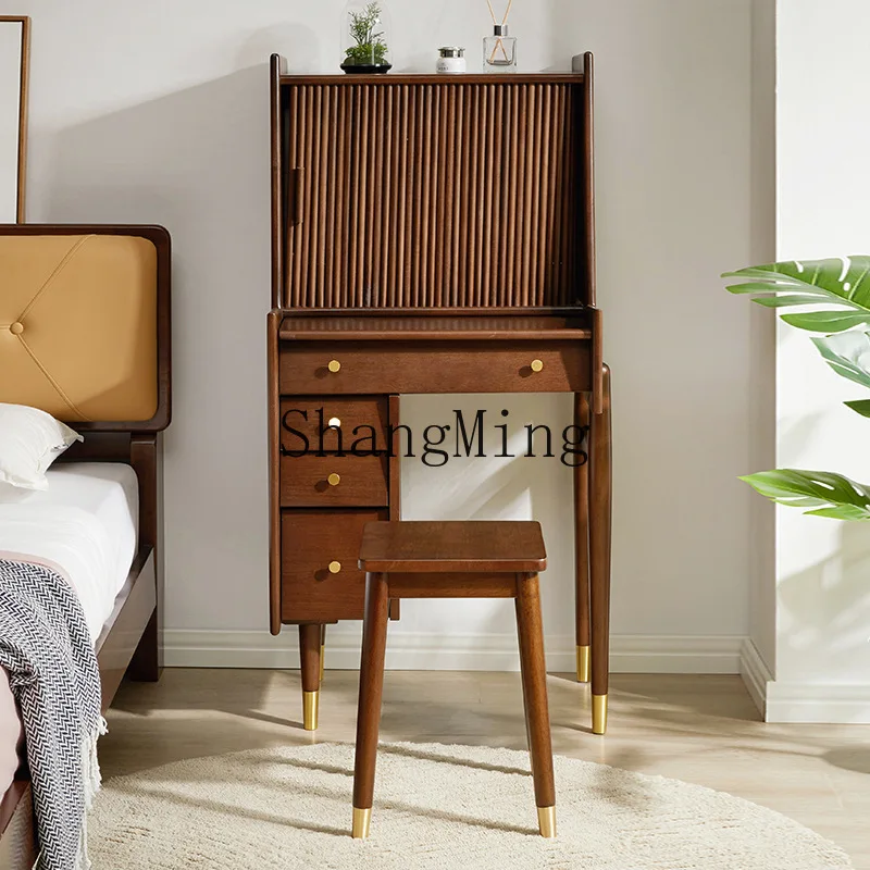 

FG solid wood dresser storage integrated bedroom modern simple makeup table small apartment makeup table