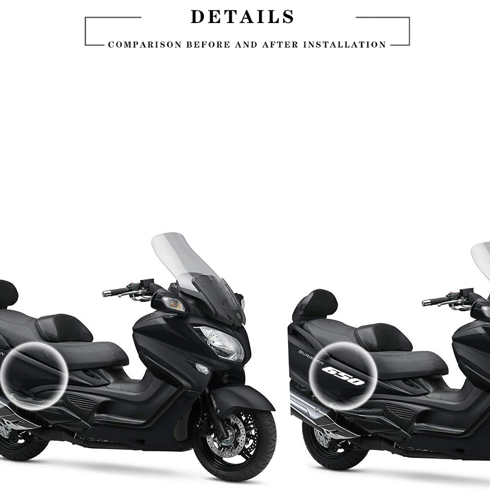For Suzuki Burgman 650 Accessories Burgman650 20214 2015 Motorcycle Stickers Waterproof Decals