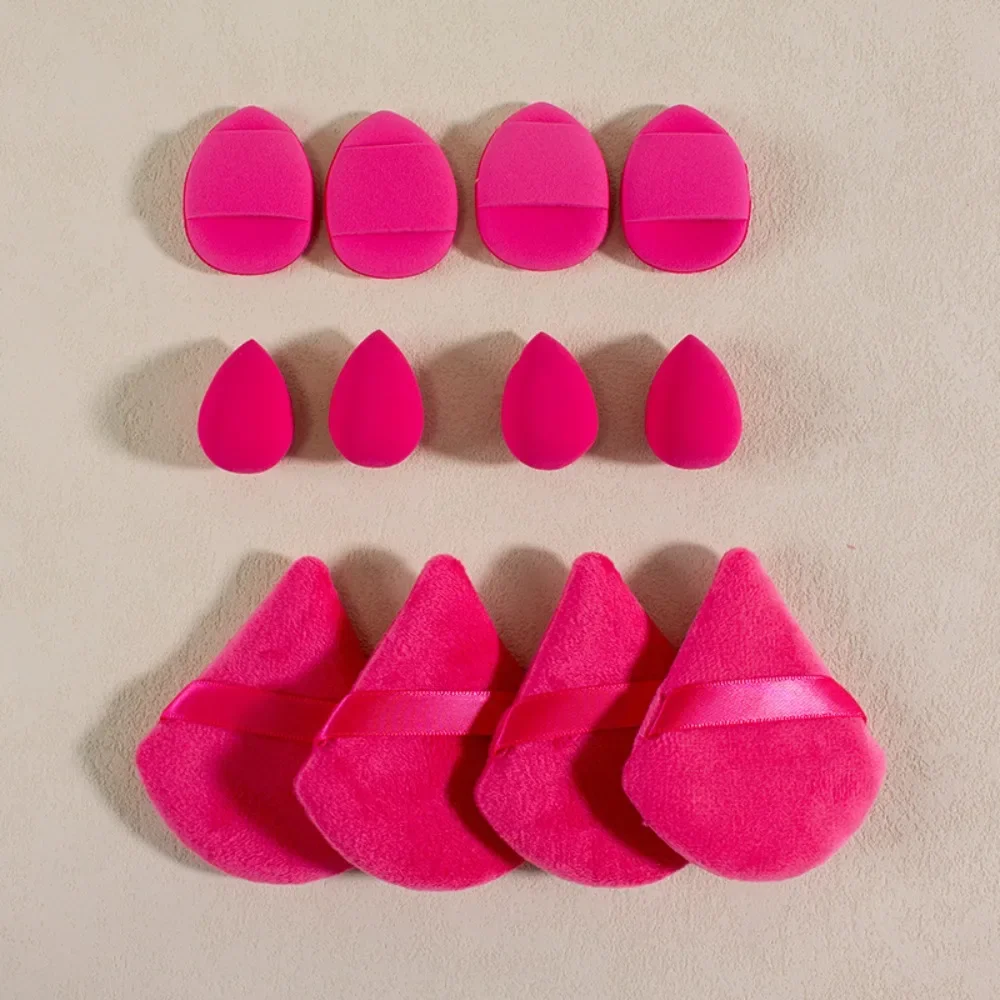 12 pçs esponja de maquiagem liquidificador beleza ovo conjunto fundação esponjas creme líquido cosméticos puffs mulheres compõem acessórios ferramentas de beleza